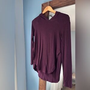 Aerie Purple Relaxed Sweatshirt Hoodie